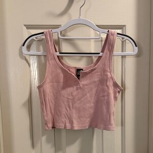 Wild Fable Blush Pink Ribbed Crop Top